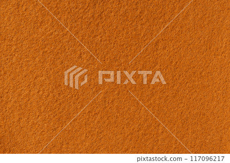 Close up image of felt texture background fabric material illustration wallpaper medium brown color 117096217