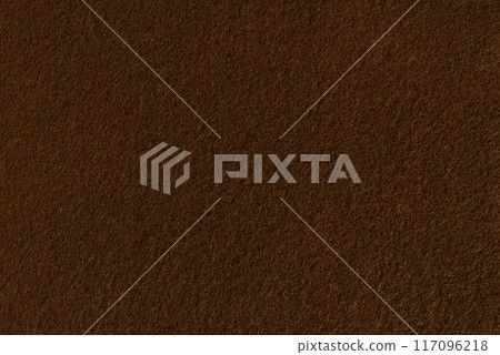 Close up image of felt texture background fabric material illustration wallpaper dark brown color 117096218