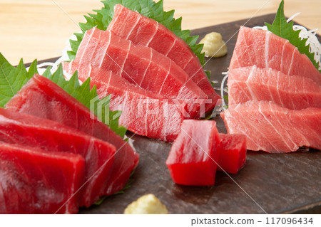 什錦金槍魚生魚片 什錦金槍魚生魚片 117096434