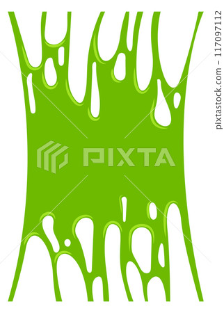 Slime shape. Green toxic blob. Cartoon goo 117097112