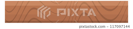 Wooden texture plank. Brown hardwood board pattern 117097144