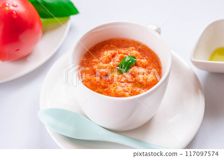 Homemade gazpacho 117097574