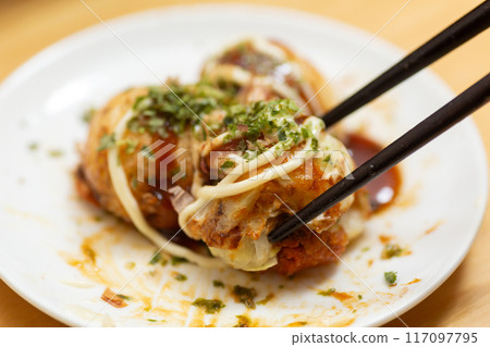 Homemade takoyaki Homemade takoyaki 117097795