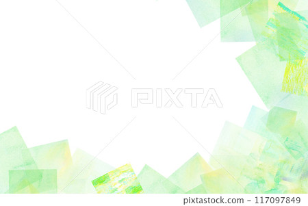 Refreshing background material with green square patterns Refreshing background material with green square patterns 117097849
