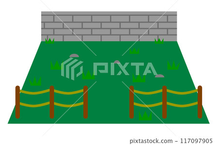 Illustration of land that is a problem for inheritance due to fixed assets 117097905