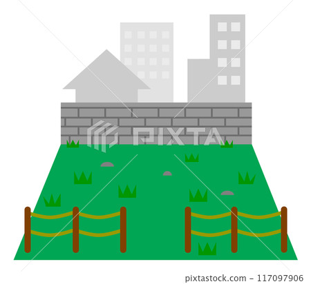 因固定資產等而成為繼承問題的土地的說明。 117097906