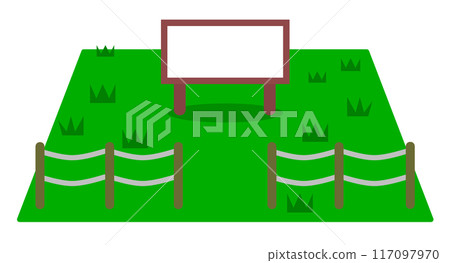 Illustration of vacant private land that is off-limits 117097970