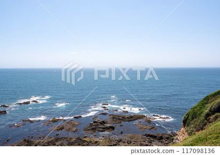 Seascape seen from Jogashima Island, Kanagawa Prefecture 117098136