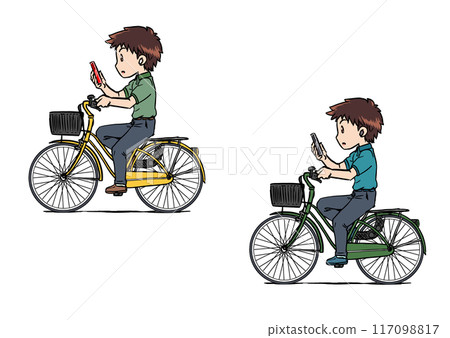 Smartphone & Earphones Bicycle 1 117098817