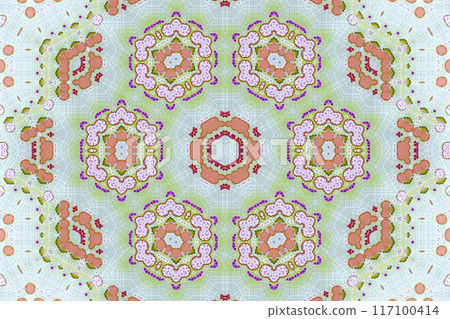 Kaleidoscope pattern Kaleidoscope pattern 117100414