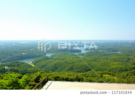 三重縣伊勢志摩：從橫山展望台眺望的景色 117101834