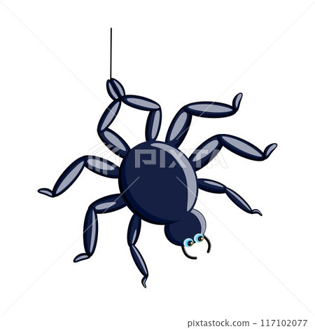 halloween stories, isolated illustration with spider insect for autumn  117102077