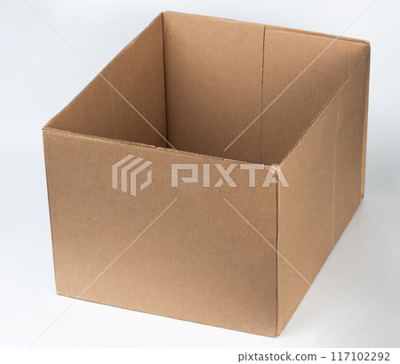Carton brown paper open box Carton brown paper open box 117102292