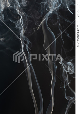 Dynamic white smoke swirls 117102298