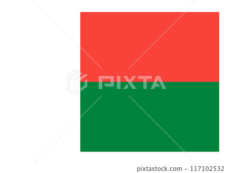 National flag madagascar 117102532
