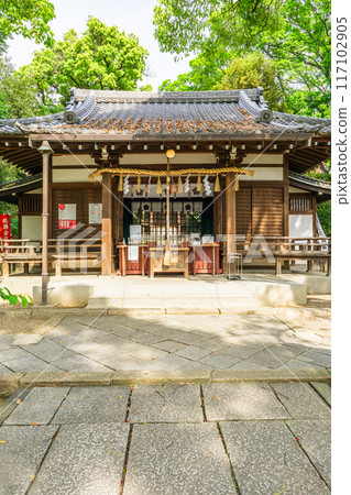 大阪市天王寺區相坂(真田幸村逝世地)安井神社(安井天滿宮)參拜殿 大阪市天王寺區相坂(真田幸村逝世地)安井神社(安井天滿宮)參拜殿 117102905