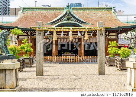 大阪市浪速區惠比壽西今宮惠比壽神社參拜殿 大阪市浪速區惠比壽西今宮惠比壽神社參拜殿 117102919