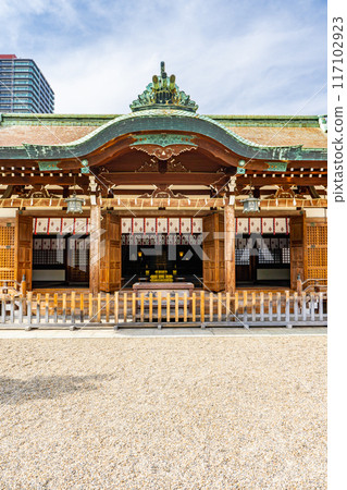 大阪市浪速區惠比壽西今宮惠比壽神社參拜殿 大阪市浪速區惠比壽西今宮惠比壽神社參拜殿 117102923