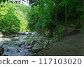 A river beside the promenade at Settsukyo Park, Settsu, Takatsuki City, Osaka Prefecture 117103020