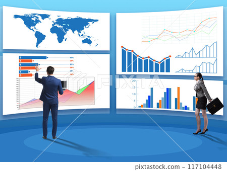 Concept of business charts and finance visualisation Concept of business charts and finance visualisation 117104448