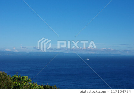 從兵庫縣洲本市大石公園眺望和歌山縣有田市 117104754