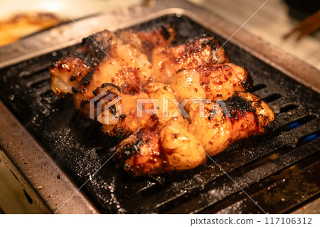 Grilled meat, offal, BBQ 117106312