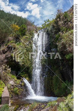 Wild nature and a waterfall, Rabacal, Madeira Wild nature and a waterfall, Rabacal, Madeira 117107972