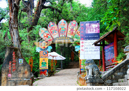 Tompa Inscription Research Institute in Heilongtan Park, Lijiang City, Yunnan Province, China 117108022