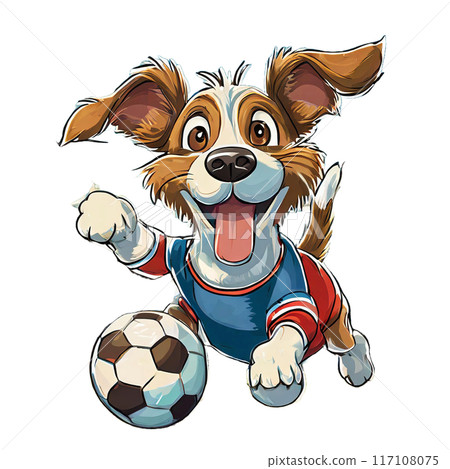 Dog who became a soccer player 117108075