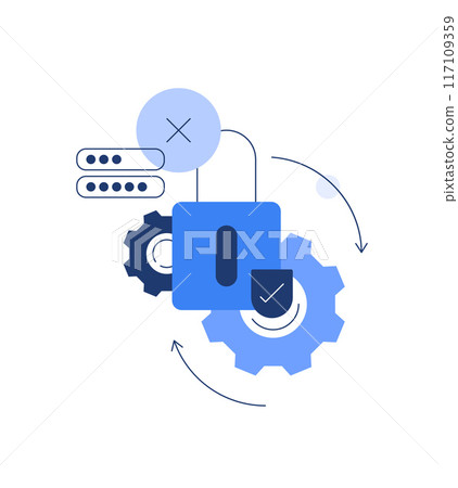 Successful access,Lock,User security. Infographic concept,IT process Successful access,Lock,User security. Infographic concept,IT process 117109359