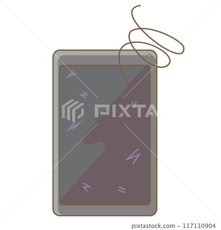 A smartphone that has malfunctioned after years of use 117110904