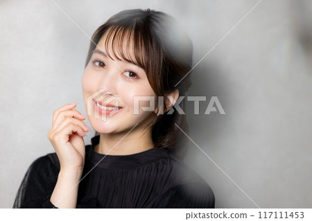 Female in black blouse 117111453