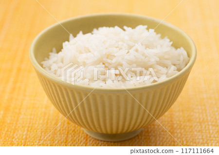 Freshly cooked Thai rice (Indica rice, Jasmine rice) Freshly cooked Thai rice (Indica rice, Jasmine rice) 117111664