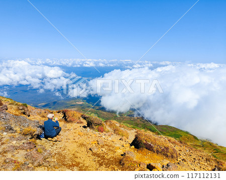 秋天攀登鳥海山：從菜子山眺望的景色 117112131