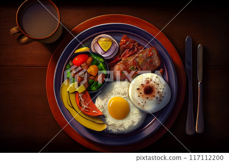 egg, food, rice 117112200
