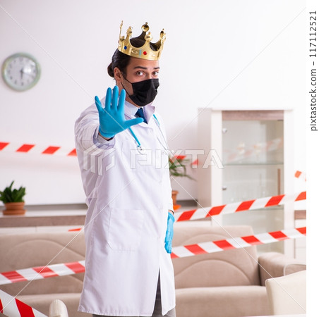 Doctor in virology concept at home 117112521