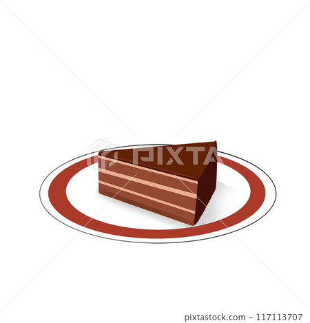Chocolate raw cake 117113707