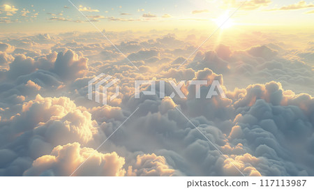 雲層之上的風景生成ai 117113987