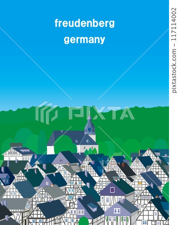 Freudenberg Germany summer scenery 117114002