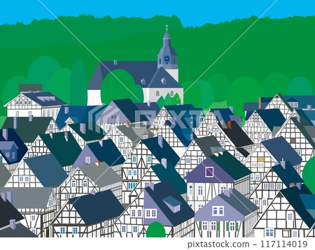 Freudenberg Germany summer scenery 117114019