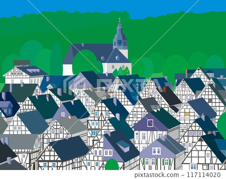 Freudenberg Germany summer scenery 117114020