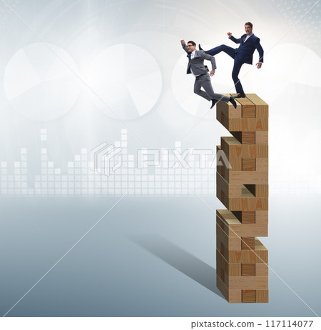 Business competition concept with two businessmen 117114077