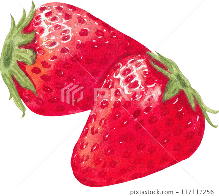 Strawberry dessert with food and drink watercolor png icon Strawberry dessert with food and drink watercolor png icon 117117256