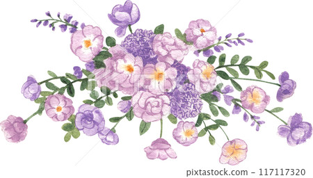 Pink purple wedding watercolor png icon Pink purple wedding watercolor png icon 117117320