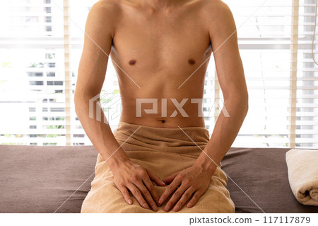 Men's beauty salon before treatment Men's beauty salon before treatment 117117879