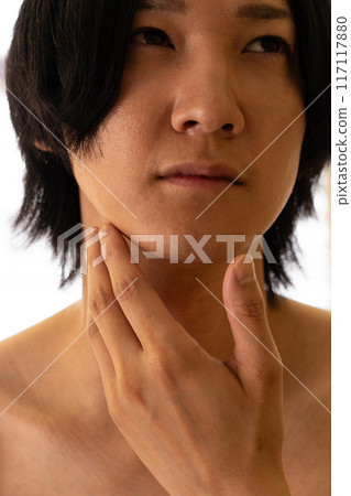 Men's beauty salon body check Men's beauty salon body check 117117880
