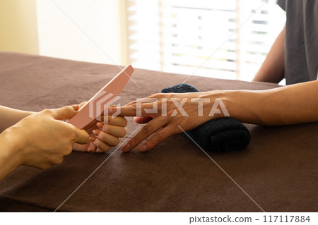 Men's nail care treatment 117117884