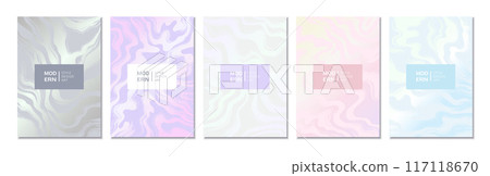 White backgrounds. Fashion beauty banner, premium and elegant silver corporate catalog, minimal pastel chic. Abstract poster or wall art design, pint stripes and water waves. Vector cover 117118670