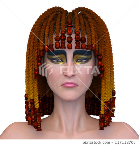 克莉奧佩特拉化妝的女人 117118705