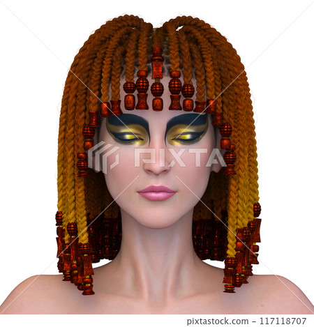 克莉奧佩特拉化妝的女人 117118707